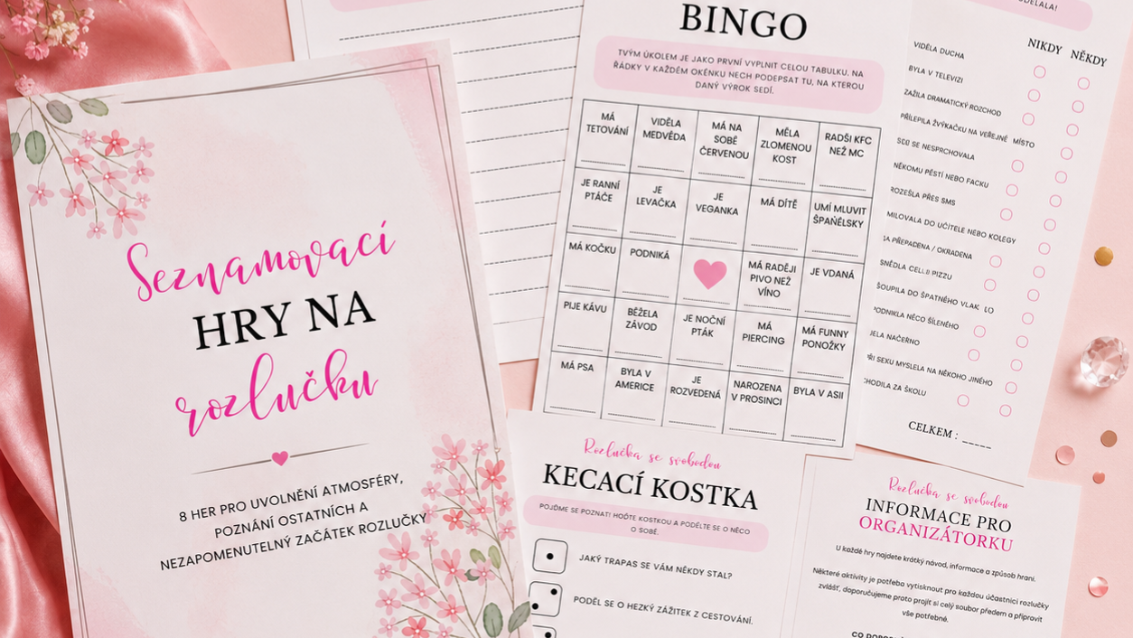seznamovací hry na rozlučku se svobodou